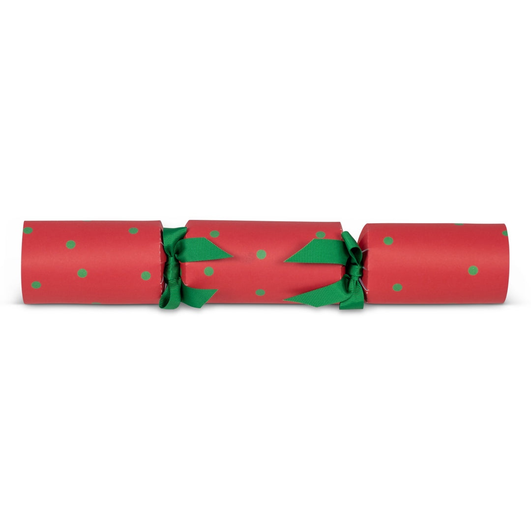 Red polka dot Christmas cracker