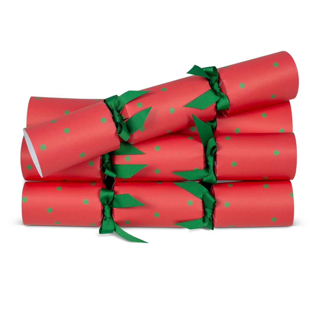 Red polka dot Christmas cracker