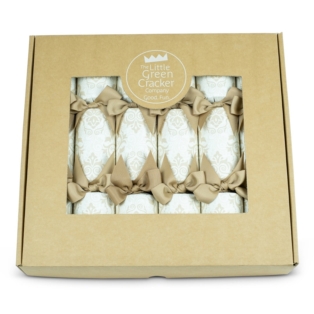 Box of Luxury Gold Eco Friendly Christmas Crackers